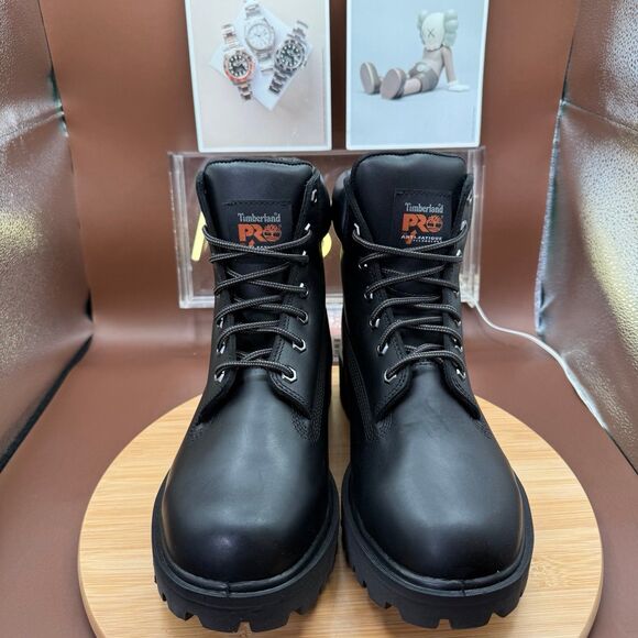 Timberland PRO Black 6in” Waterproof, Insulated, Steel Toe, EH, Work boot Sz 9 - Picture 6 of 12